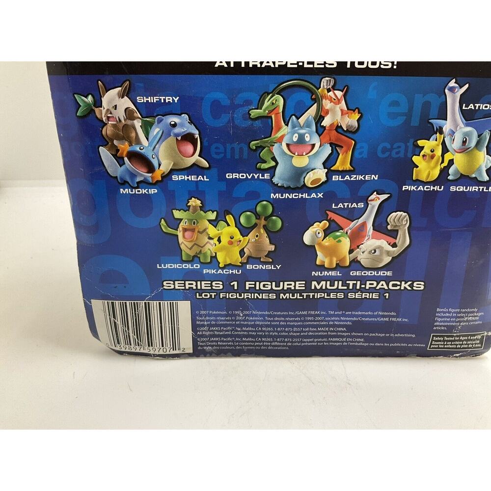2007 Pokemon Battle Frontier Bonsly Ludicolo Pikachu 3 Figure Set New Jakks - Picture 5 of 7